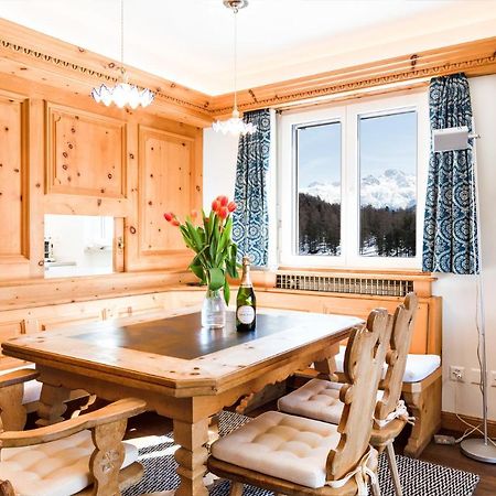 Spacious Apartment With Fantastic Alpine Panorama Санкт-Мориц Экстерьер фото
