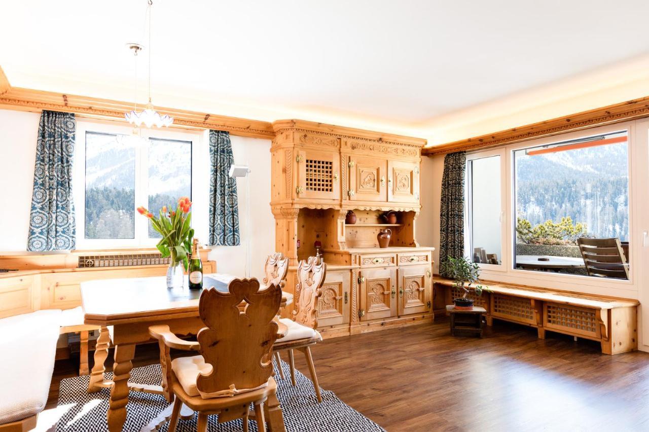 Spacious Apartment With Fantastic Alpine Panorama Санкт-Мориц Экстерьер фото